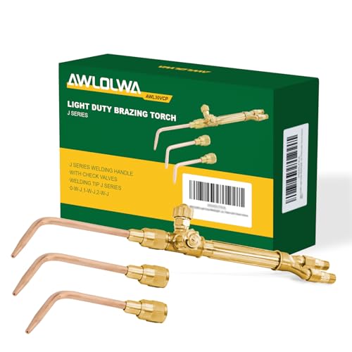 AWLOLWA Professional Oxy-Acetylene Torch Handle with Tips & Safety Check Valves 6 AWLOLWA Professional Oxy-Acetylene Torch Handle with Tips & Safety Check Valves - Image 6