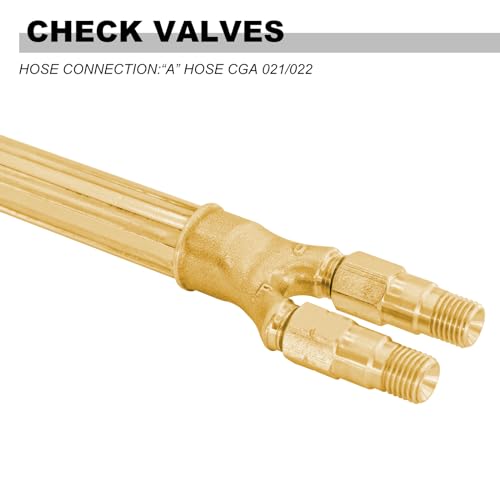 AWLOLWA Professional Oxy-Acetylene Torch Handle with Tips & Safety Check Valves 4 AWLOLWA Professional Oxy-Acetylene Torch Handle with Tips & Safety Check Valves - Image 4