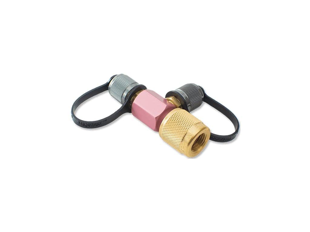 5/16" Flare Low-Loss HVAC Charging T-Fitting | MegaSeal Professional Grade Connector 1 hvac tools t adapter