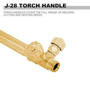 AWLOLWA Professional Oxy-Acetylene Torch Handle with Tips & Safety Check Valves