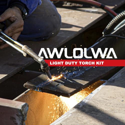 AWLOLWA Professional Oxy-Acetylene Torch Handle with Tips & Safety Check Valves 5 AWLOLWA Professional Oxy-Acetylene Torch Handle with Tips & Safety Check Valves - Image 5