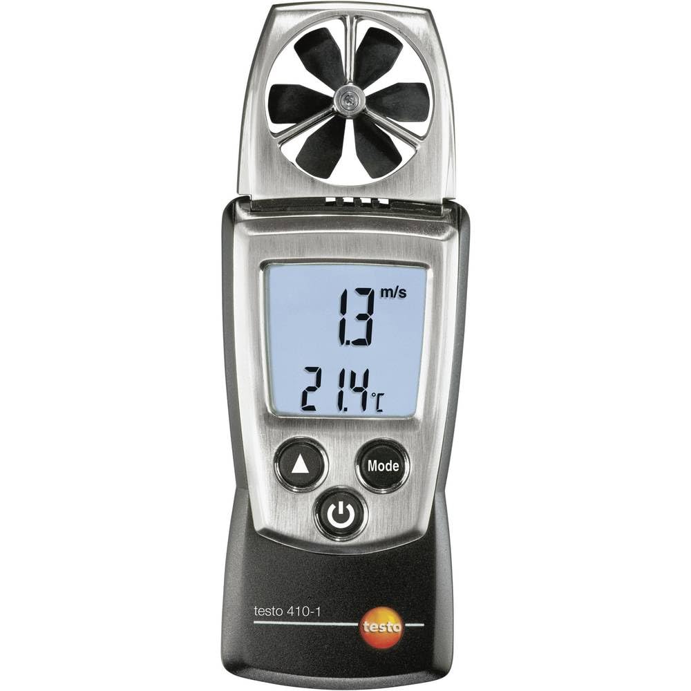 Testo Pocket Vane Anemometer - Precise Wind Speed & Temp Meter 0.4-20m/s 1 hvac tools testo