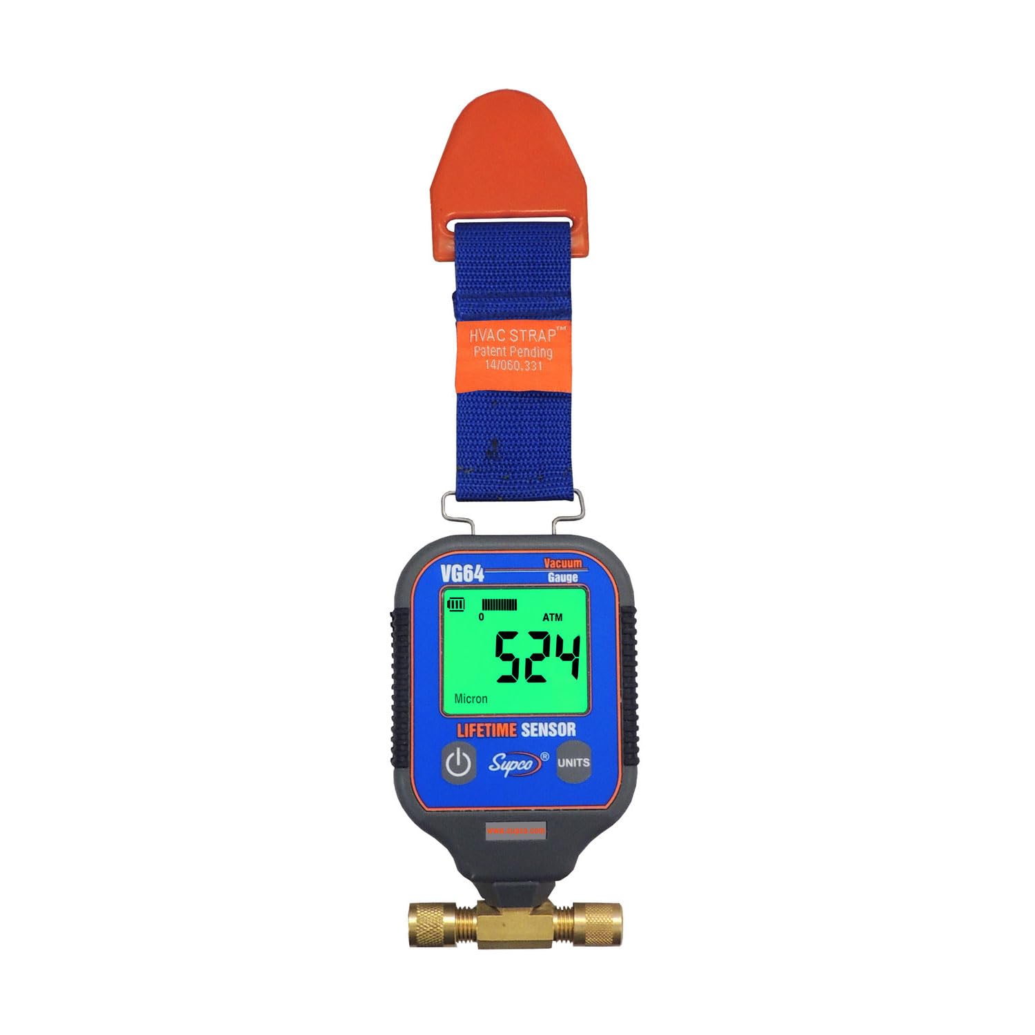 Supco VG64 Digital Vacuum Gauge | HVAC Precision Measurement Tool | 0-12000μ 1 hvac tools vacuum gauge