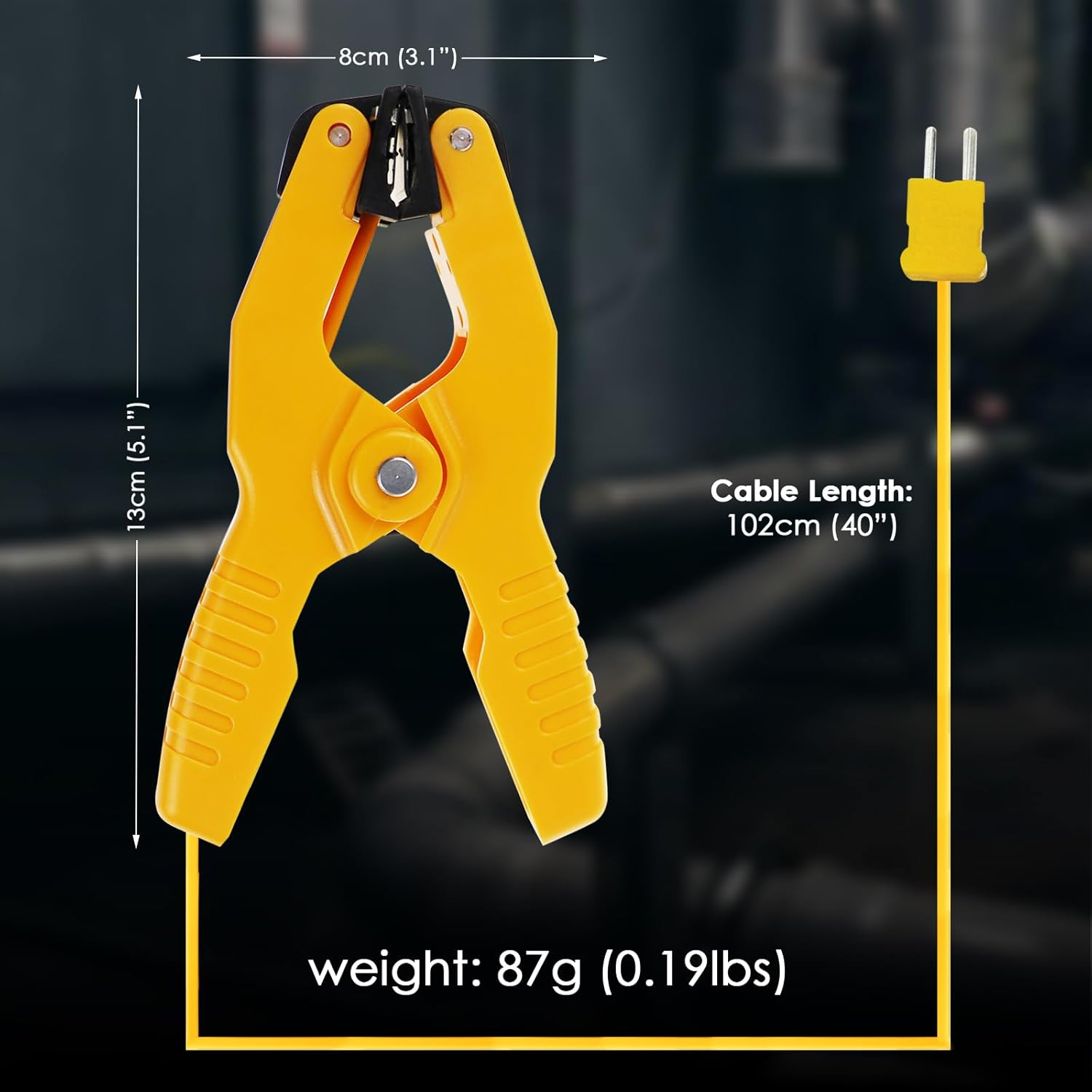 2-Pack HVAC K-Type Temperature Clamp - Digital Pipe Thermometer Sensor 6 2-Pack HVAC K-Type Temperature Clamp - Digital Pipe Thermometer Sensor - Image 6