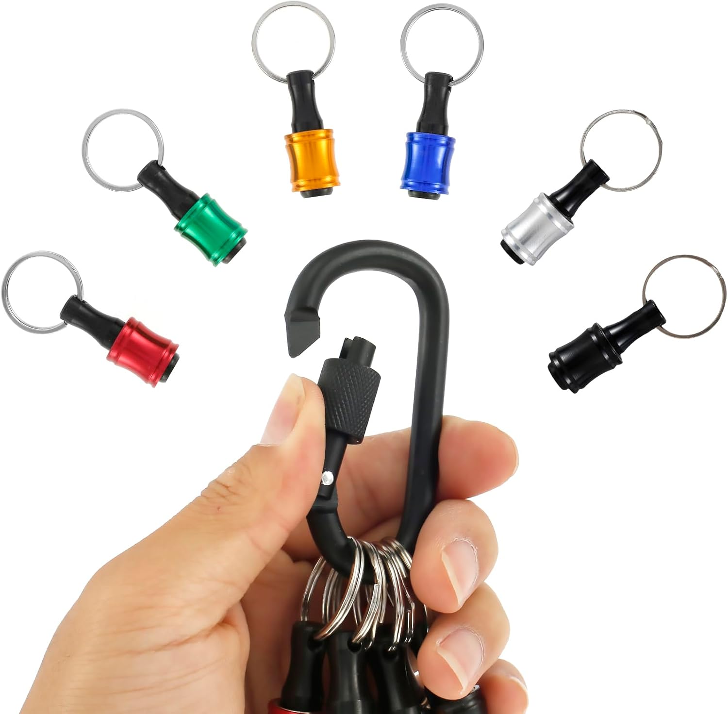 6Pcs Quick Change Hex Shank Drill Bit Holders - Aluminum Alloy Extension Set 6 6Pcs Quick Change Hex Shank Drill Bit Holders - Aluminum Alloy Extension Set - Image 6