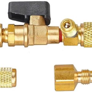 HVAC Dual Size Valve Core Tool Kit for R22 R410A – 1/4″ & 5/16″ Ports