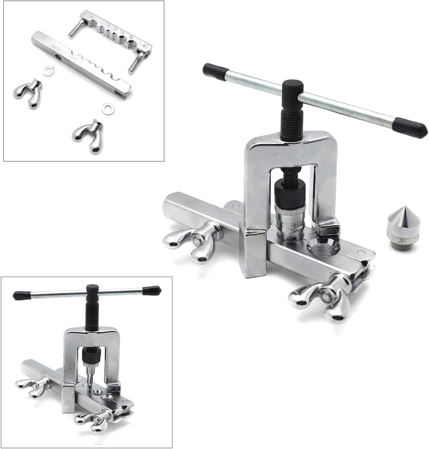 HVAC Double Flaring Tool Kit: Tube Cutter & Ratchet Wrench for Copper Pipes 6 HVAC Double Flaring Tool Kit: Tube Cutter & Ratchet Wrench for Copper Pipes - Image 6