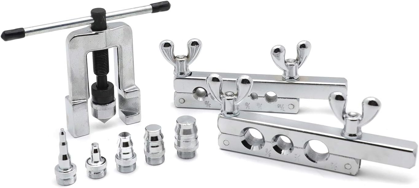 HVAC Double Flaring Tool Kit: Tube Cutter & Ratchet Wrench for Copper Pipes 7 HVAC Double Flaring Tool Kit: Tube Cutter & Ratchet Wrench for Copper Pipes - Image 7