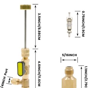 Professional HVAC Valve Core Removal Tool | Dual Size SAE | 20 Cores Included