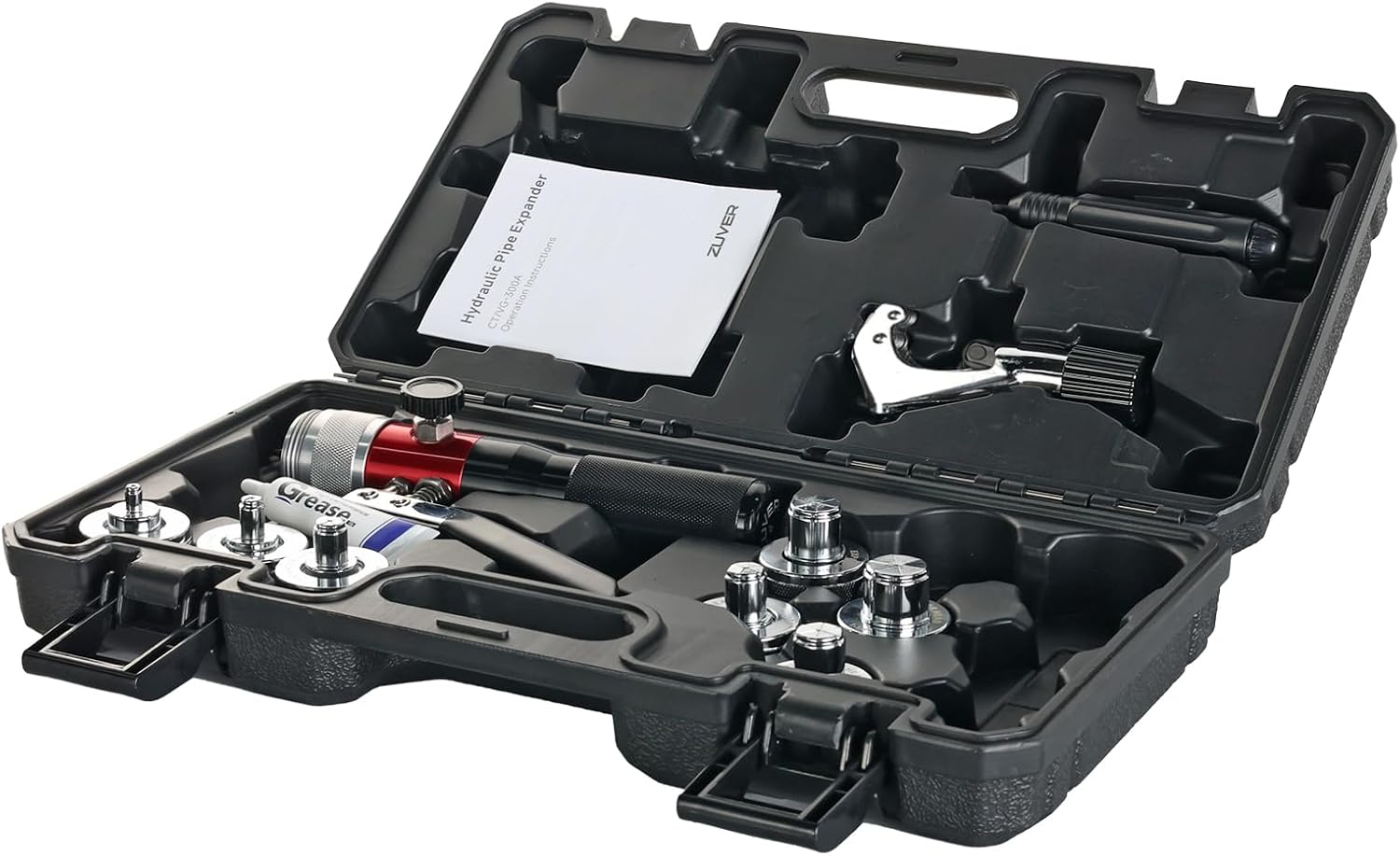 HVAC Hydraulic Tube Expander Kit: 7-Size Copper Pipe Swaging Tool Set 6 HVAC Hydraulic Tube Expander Kit: 7-Size Copper Pipe Swaging Tool Set - Image 6