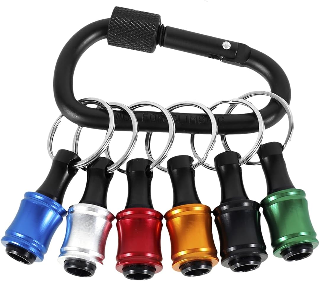 6Pcs Quick Change Hex Shank Drill Bit Holders - Aluminum Alloy Extension Set 1 hvac tools bit holder