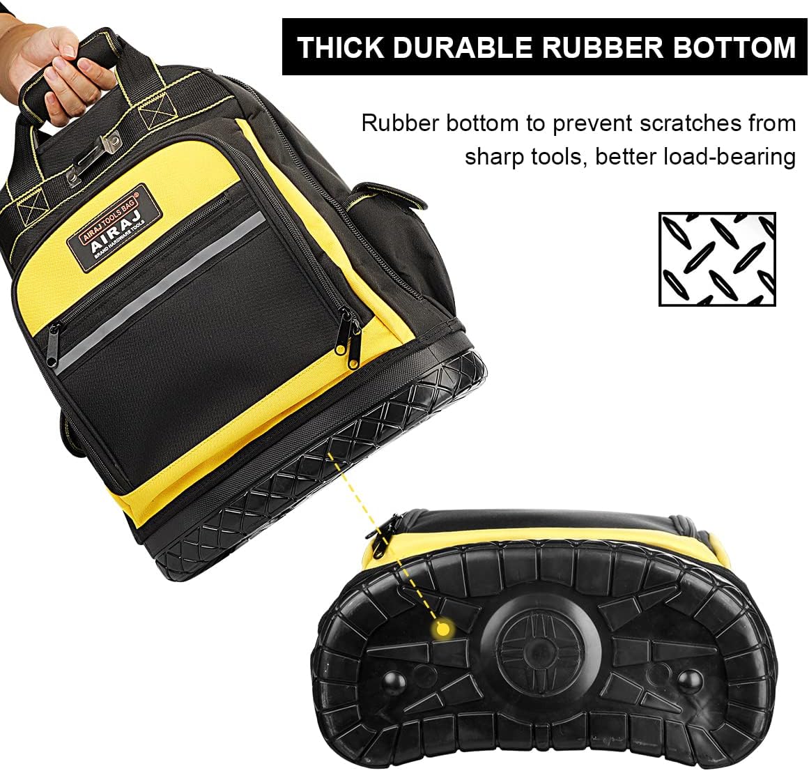 AIRAJ Waterproof Tool Backpack: Heavy-Duty Support for Electricians 4 AIRAJ Waterproof Tool Backpack: Heavy-Duty Support for Electricians - Image 4