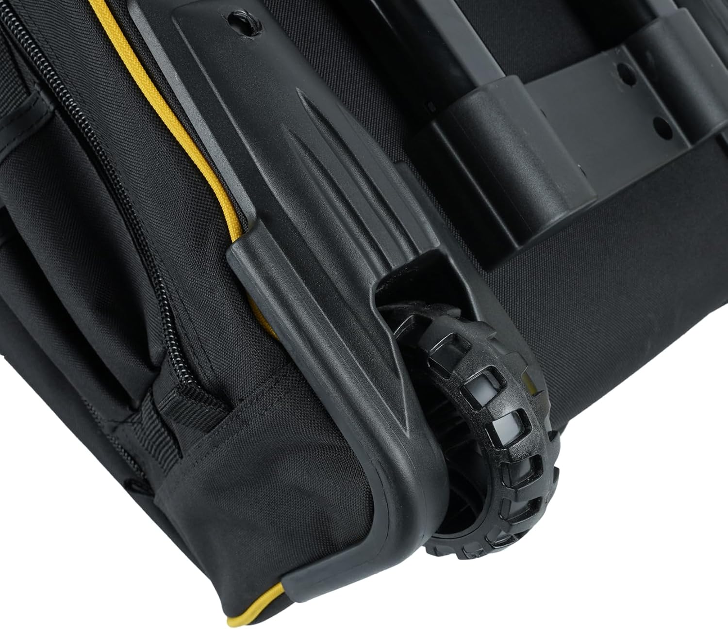 Heavy Duty Wheeled Tool Bag: 35 Pockets, Telescopic Handle, Yellow Professional Grade 9 Heavy Duty Wheeled Tool Bag: 35 Pockets, Telescopic Handle, Yellow Professional Grade - Image 9