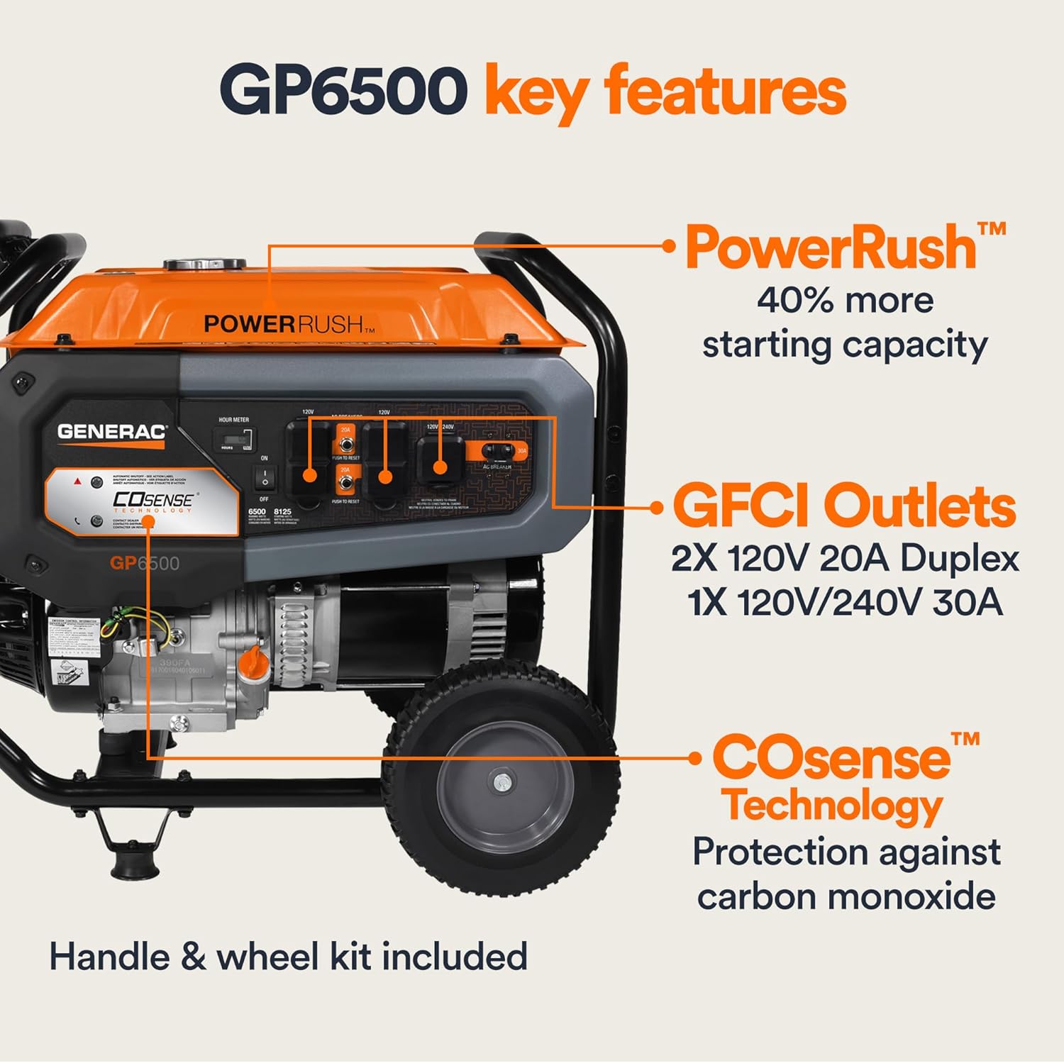 Generac 8,125W Portable Generator: Power When You Need It! 6 Generac 8,125W Portable Generator: Power When You Need It! - Image 6