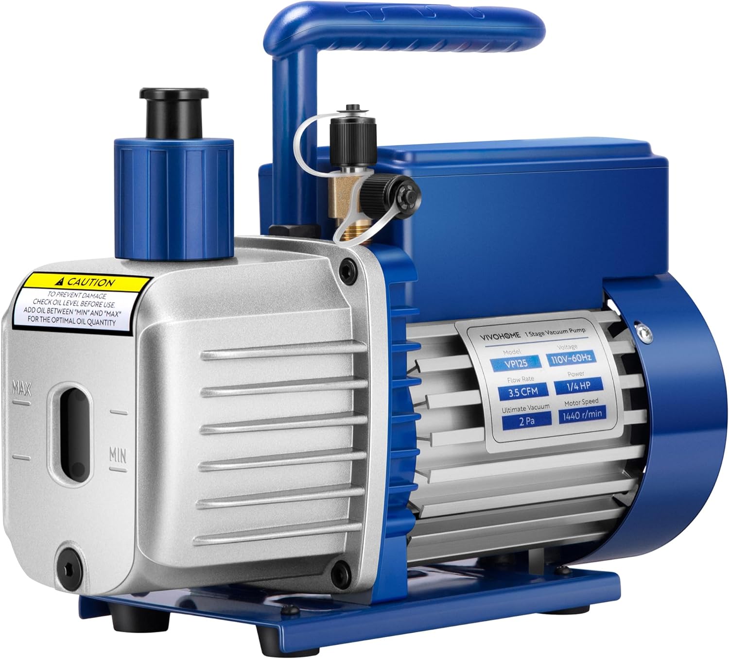 VIVOHOME 1/4 HP AC Vacuum Pump for R32 R410a Refrigeration Maintenance 1 hvac tools vacuum pump