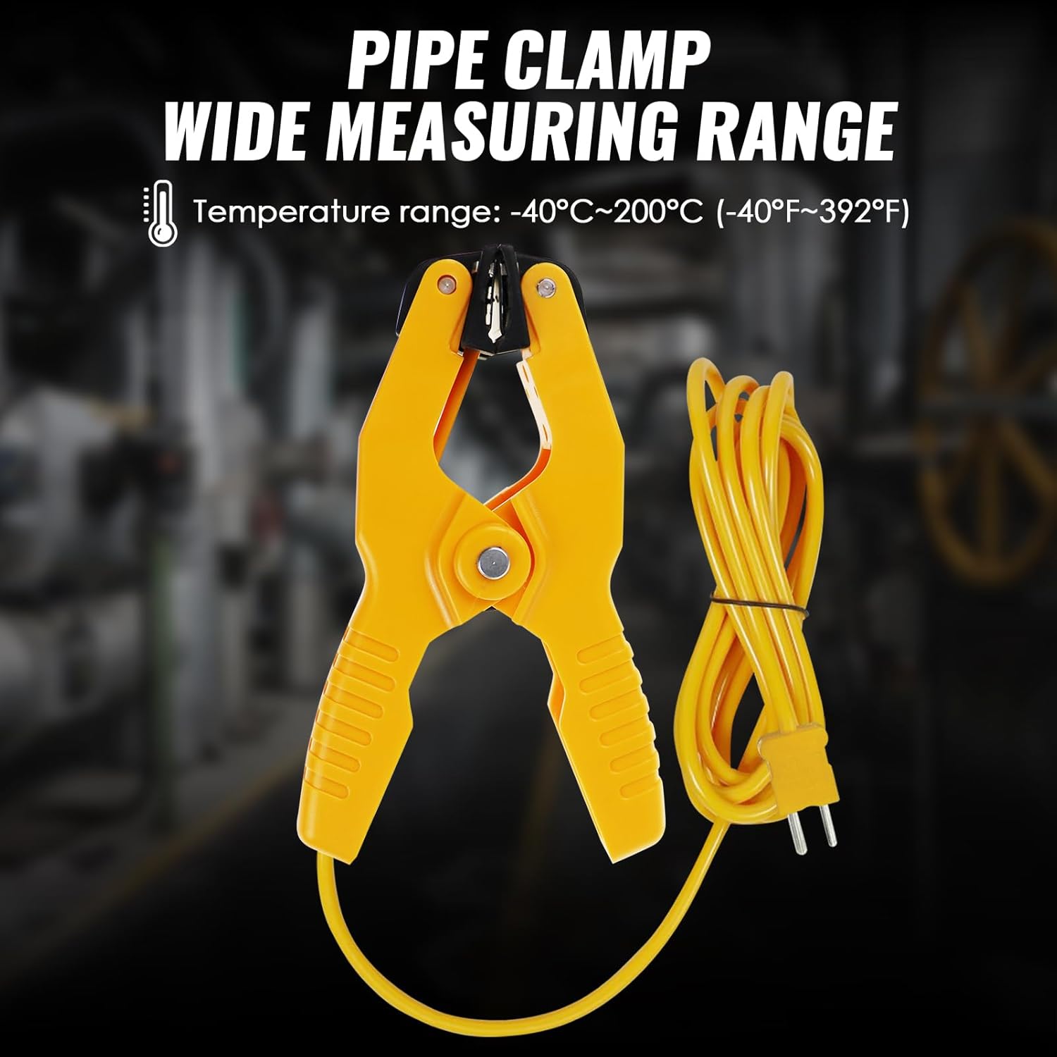 2-Pack HVAC K-Type Temperature Clamp - Digital Pipe Thermometer Sensor 4 2-Pack HVAC K-Type Temperature Clamp - Digital Pipe Thermometer Sensor - Image 4