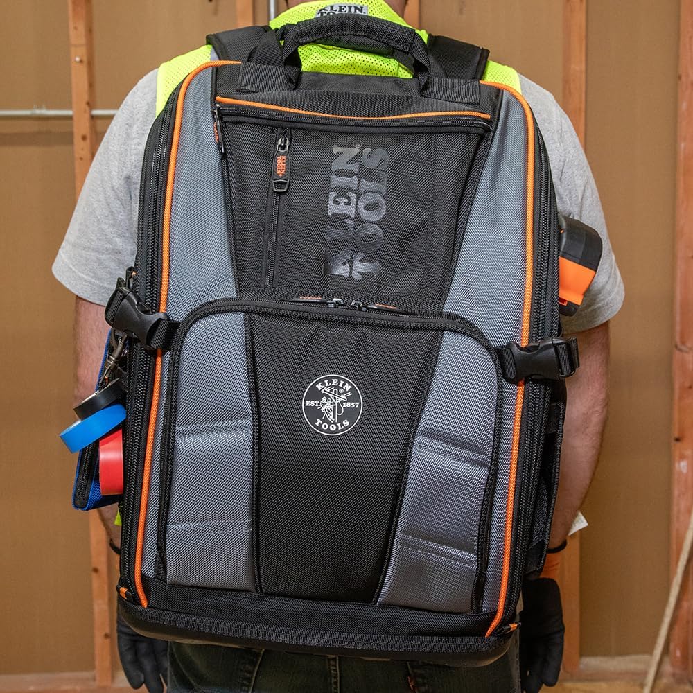Klein Pro Station Backpack: 27-Pocket Electrician Organizer w/Molded Base 12 Klein Pro Station Backpack: 27-Pocket Electrician Organizer w/Molded Base - Image 12