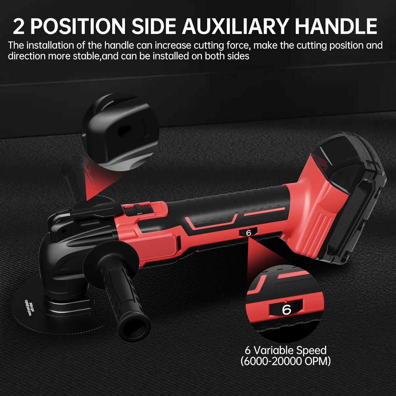 Milwaukee 18V Cordless Oscillating Multi-Tool Kit - 6 Speed Sanding Cutting Tool 4 Milwaukee 18V Cordless Oscillating Multi-Tool Kit - 6 Speed Sanding Cutting Tool - Image 4