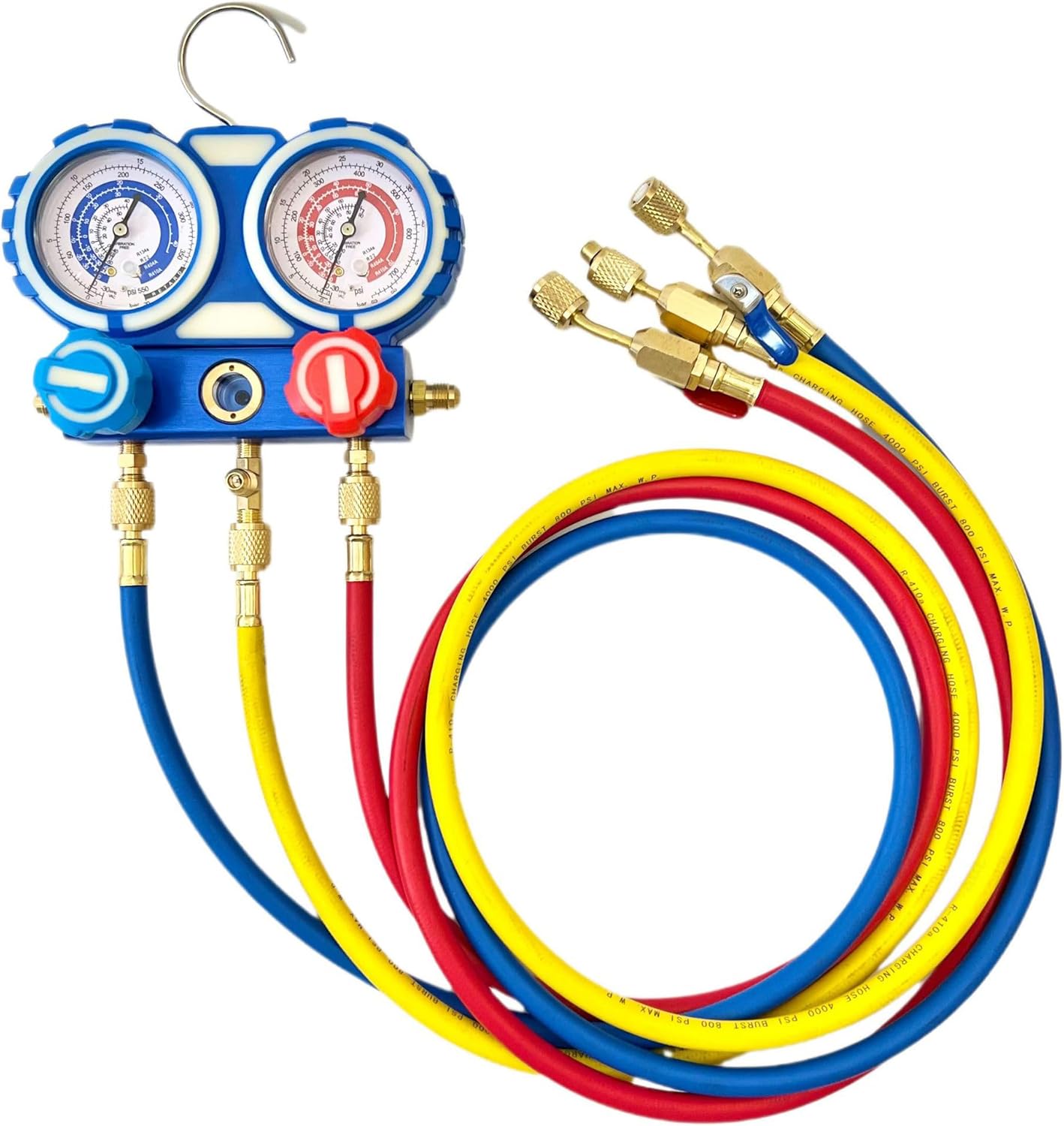 Yellow Jacket HVAC Charging Hoses: 3pk Ball Valve Set for R410A/R134A/R22 3 Yellow Jacket HVAC Charging Hoses: 3pk Ball Valve Set for R410A/R134A/R22 - Image 3