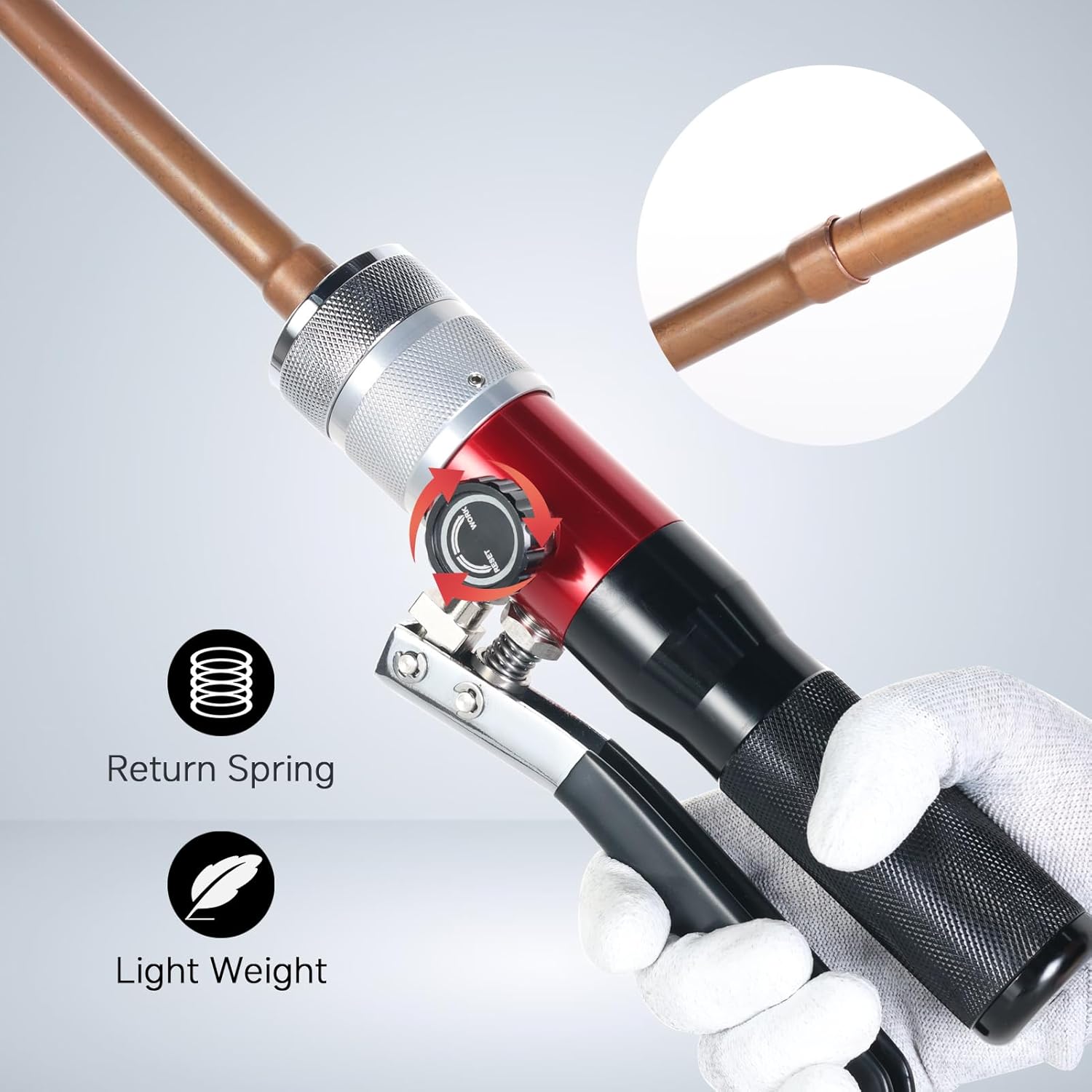 HVAC Hydraulic Tube Expander Kit: 7-Size Copper Pipe Swaging Tool Set 3 HVAC Hydraulic Tube Expander Kit: 7-Size Copper Pipe Swaging Tool Set - Image 3