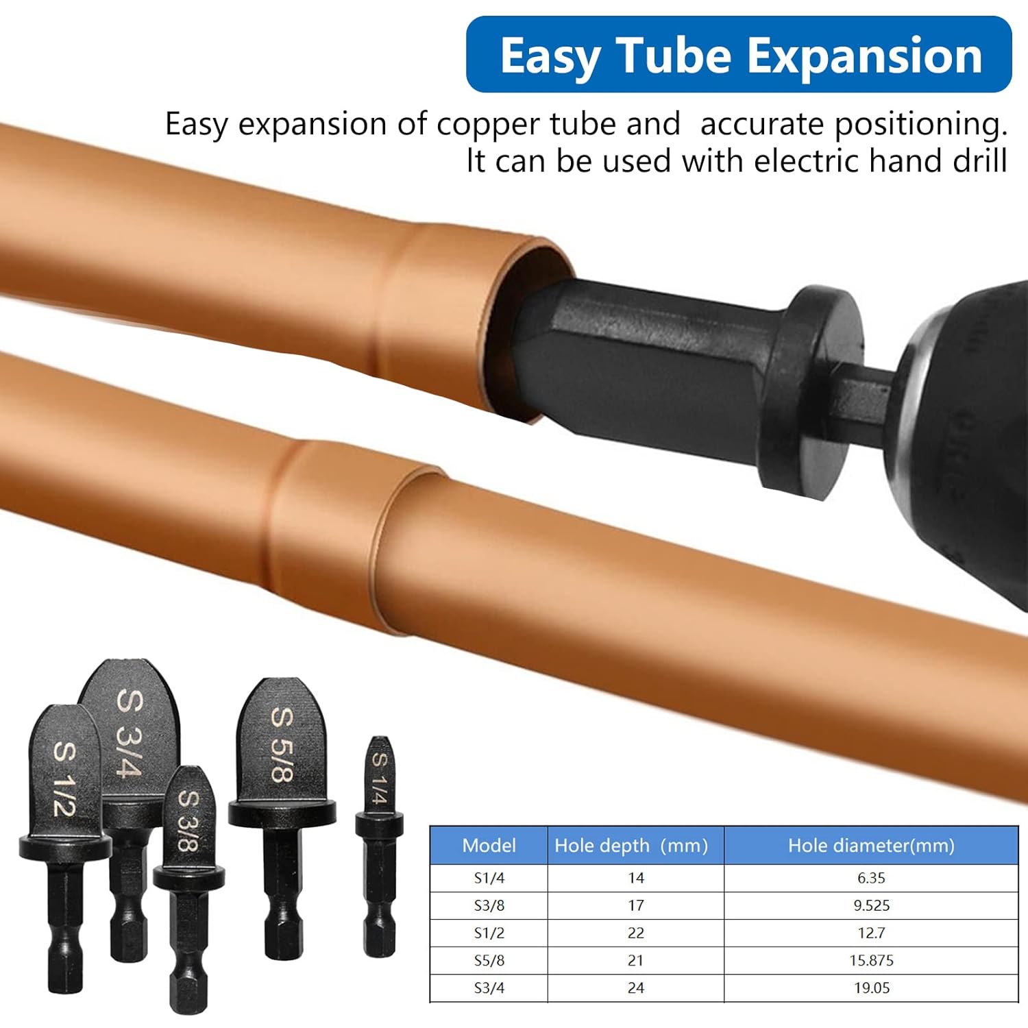 Professional HVAC Copper Tube Swaging Tool Set | 7 Piece AC Repair Kit 8 Professional HVAC Copper Tube Swaging Tool Set | 7 Piece AC Repair Kit - Image 8