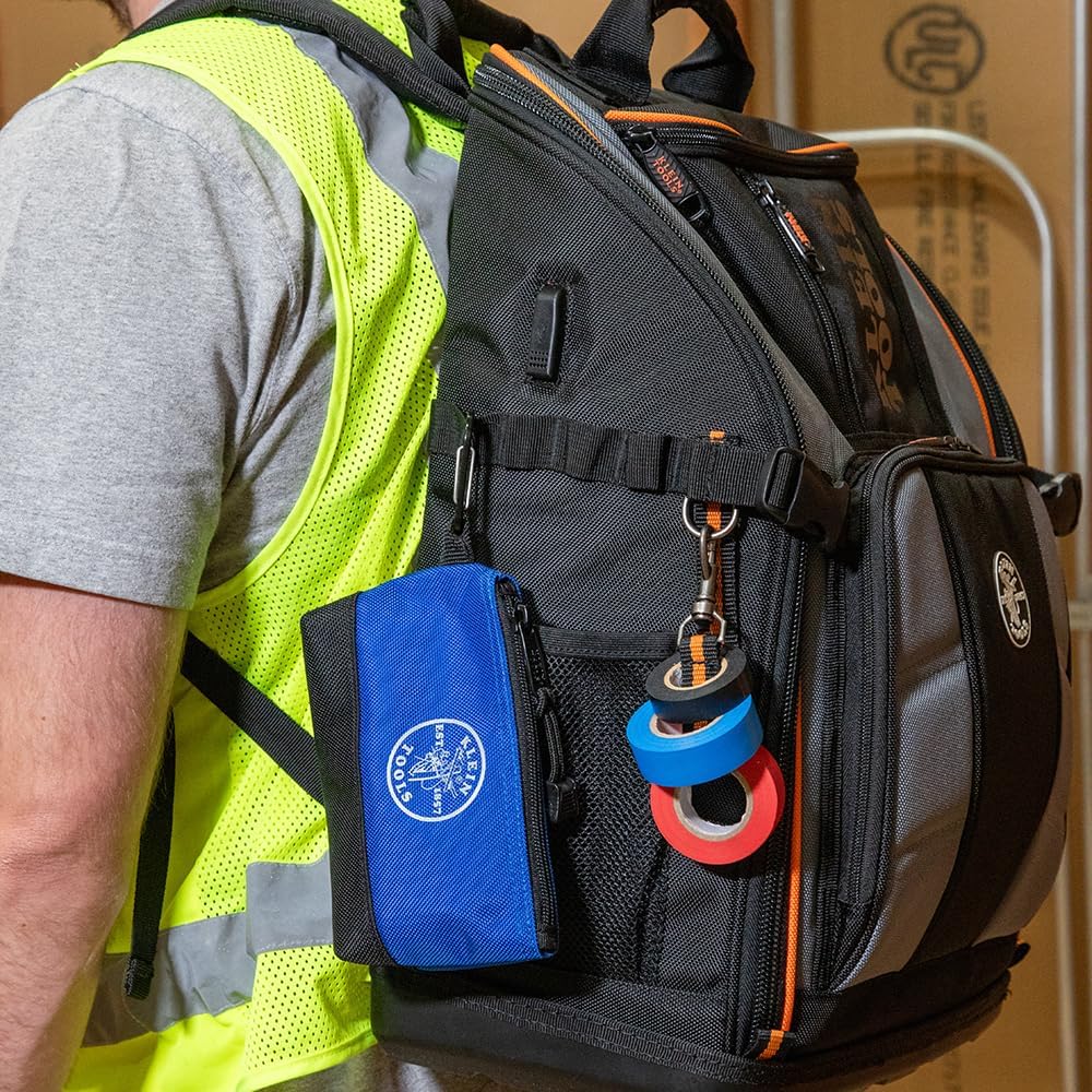 Klein Pro Station Backpack: 27-Pocket Electrician Organizer w/Molded Base 13 Klein Pro Station Backpack: 27-Pocket Electrician Organizer w/Molded Base - Image 13