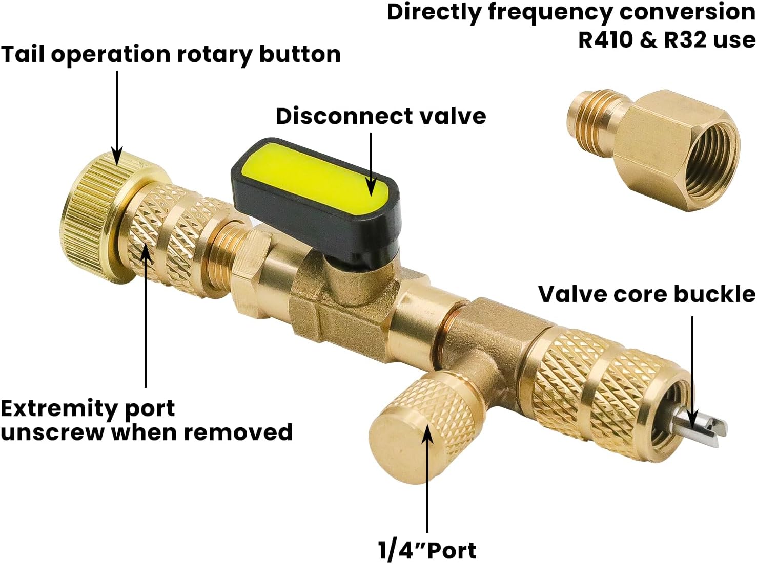 Professional HVAC Valve Core Removal Tool | Dual Size SAE | 20 Cores Included 3 Professional HVAC Valve Core Removal Tool | Dual Size SAE | 20 Cores Included - Image 3