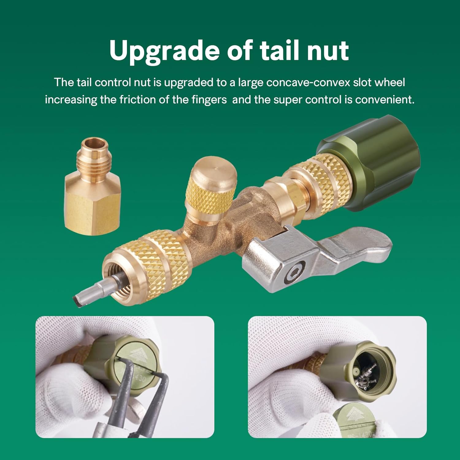 Professional HVAC Valve Core Removal Tool - R22 R410 AC Refrigerant Adapter Kit 2 Professional HVAC Valve Core Removal Tool - R22 R410 AC Refrigerant Adapter Kit - Image 2