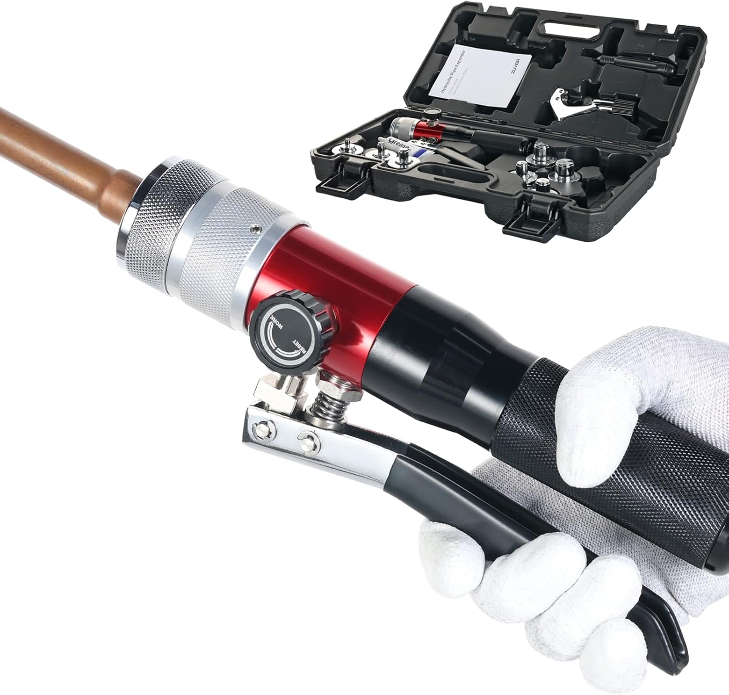 HVAC Hydraulic Tube Expander Kit: 7-Size Copper Pipe Swaging Tool Set 1 hvac tools and equipment torch