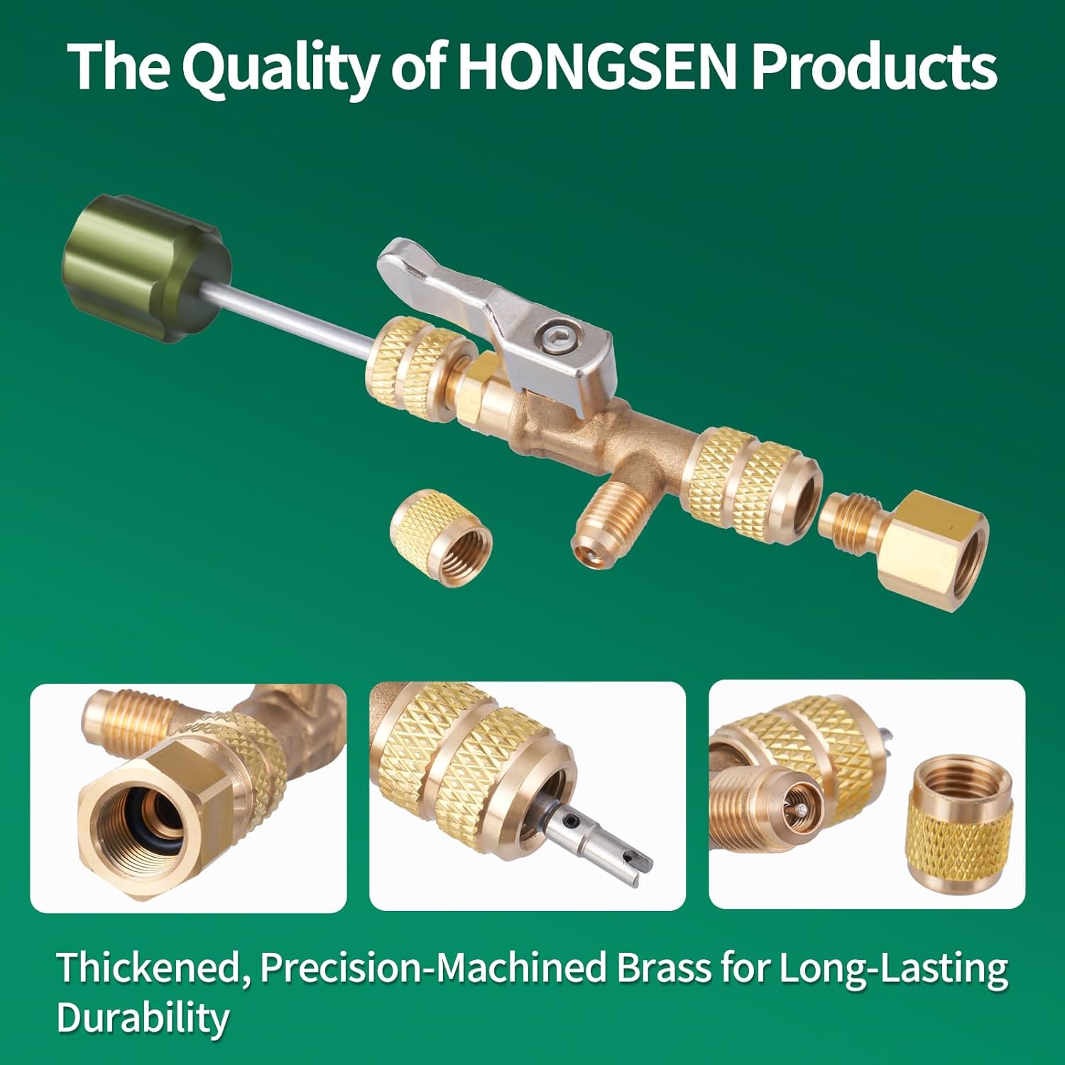 Professional HVAC Valve Core Removal Tool - R22 R410 AC Refrigerant Adapter Kit 7 Professional HVAC Valve Core Removal Tool - R22 R410 AC Refrigerant Adapter Kit - Image 7