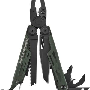 LEATHERMAN, Signal, 19-in-1 Multi-tool for Outdoors, Camping, Hiking, Fishing, Survival, Durable & Lightweight EDC, Made in the USA, Topographical Print