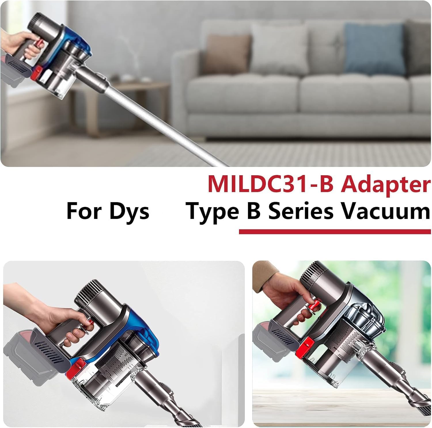 Dyson-Milwaukee Battery Adapter: DC34/44/45 Vacuum Power Converter M18 5 Dyson-Milwaukee Battery Adapter: DC34/44/45 Vacuum Power Converter M18 - Image 5