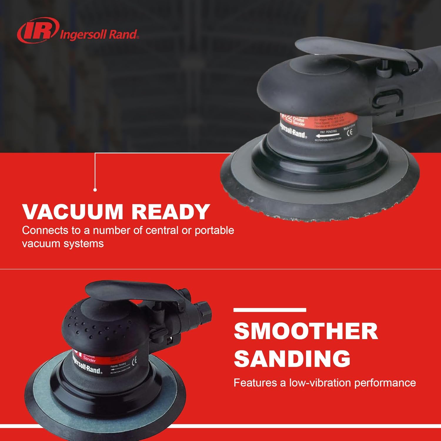 Ingersoll Rand 4151: Powerful 12,000 RPM 6" Random Orbital Air Sander 3 Ingersoll Rand 4151: Powerful 12,000 RPM 6" Random Orbital Air Sander - Image 3