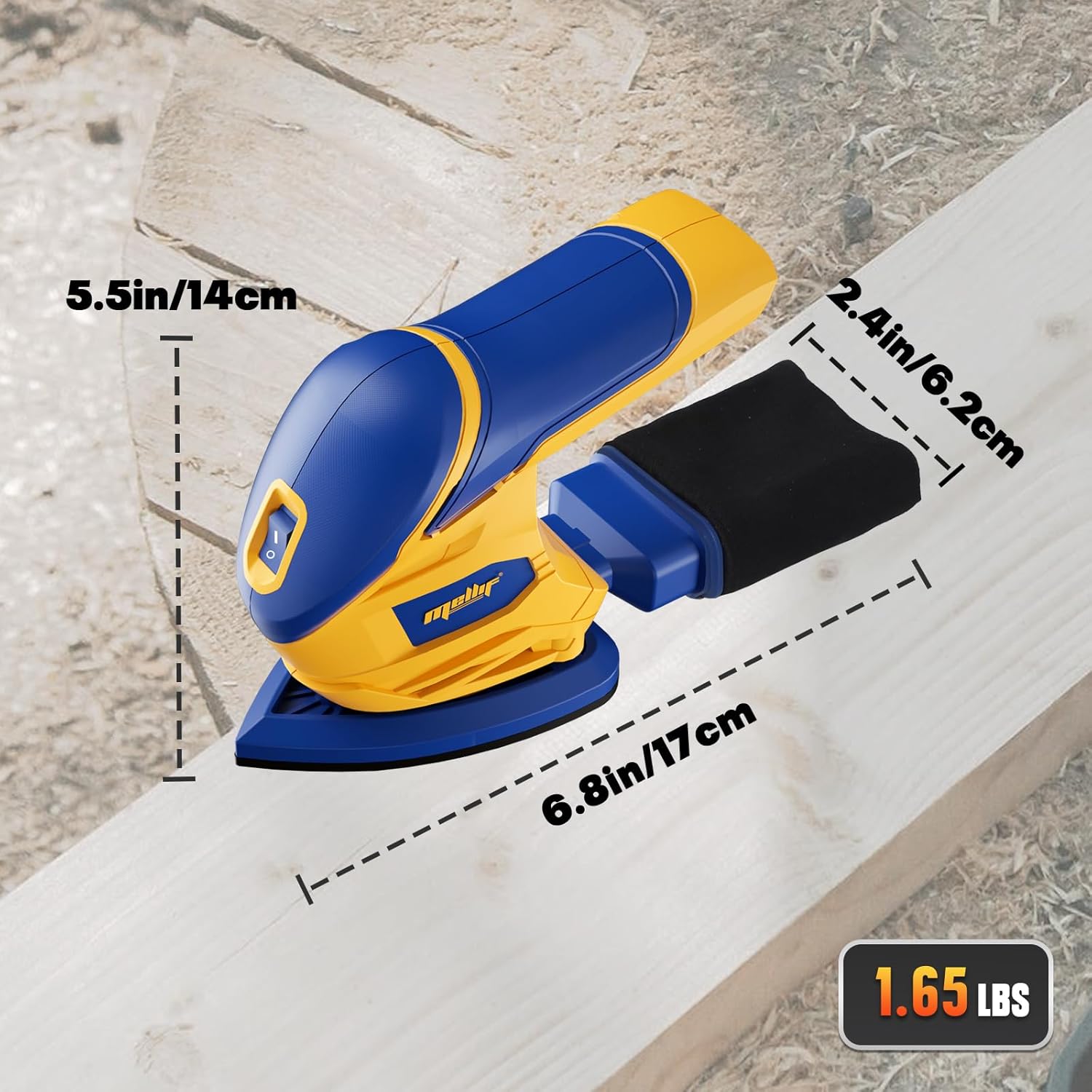 Cordless Detail Sander 20V MAX | Brushless Corner Sander for Wood Metal Tight Spaces 7 Cordless Detail Sander 20V MAX | Brushless Corner Sander for Wood Metal Tight Spaces - Image 7