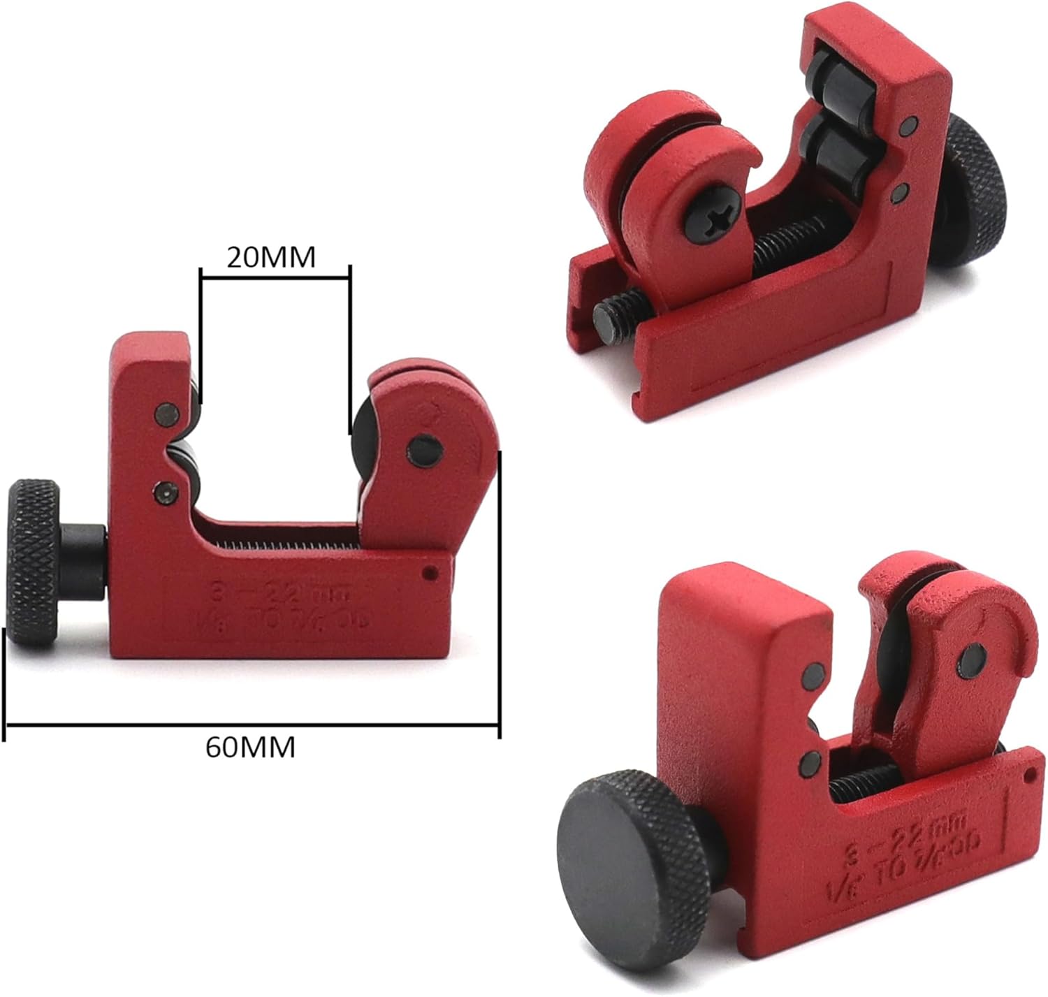 HVAC Double Flaring Tool Kit: Tube Cutter & Ratchet Wrench for Copper Pipes 9 HVAC Double Flaring Tool Kit: Tube Cutter & Ratchet Wrench for Copper Pipes - Image 9