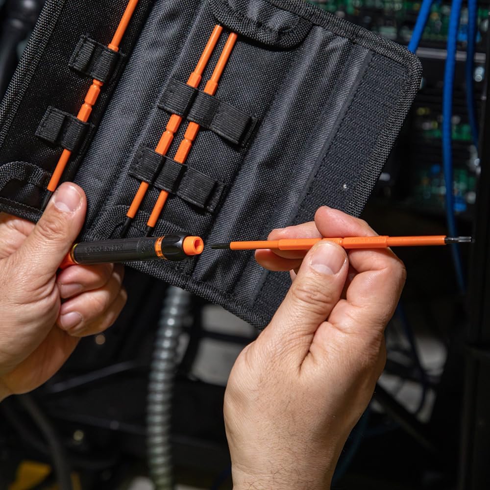Klein 8-in-1 Insulated Precision Screwdriver Set 1000V Electrical Safety Bits 8 Klein 8-in-1 Insulated Precision Screwdriver Set 1000V Electrical Safety Bits - Image 8