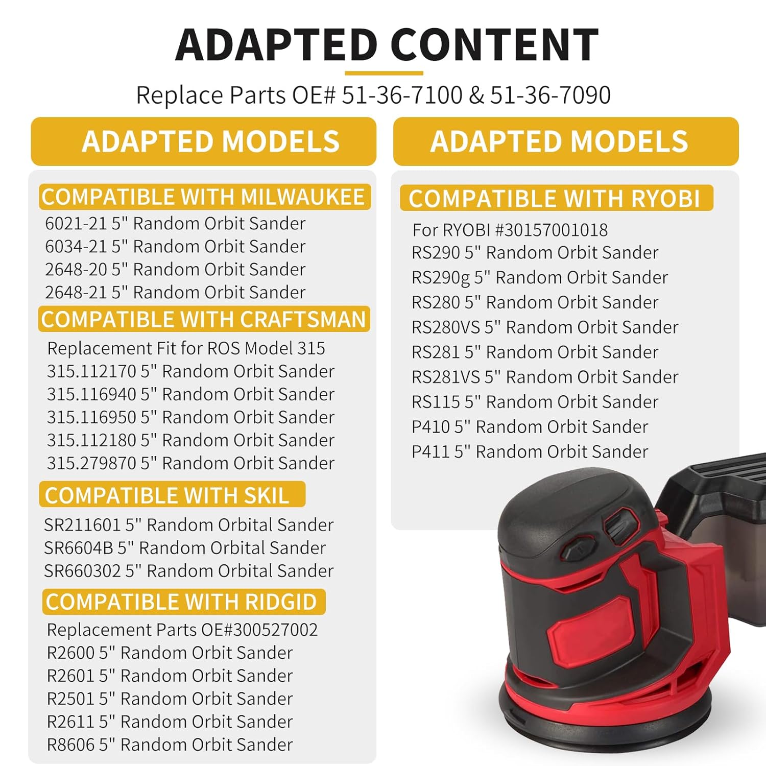 Milwaukee 5" 8-Hole Hook and Loop Sander Pad Replacement - 2 Pack 2 Milwaukee 5" 8-Hole Hook and Loop Sander Pad Replacement - 2 Pack - Image 2