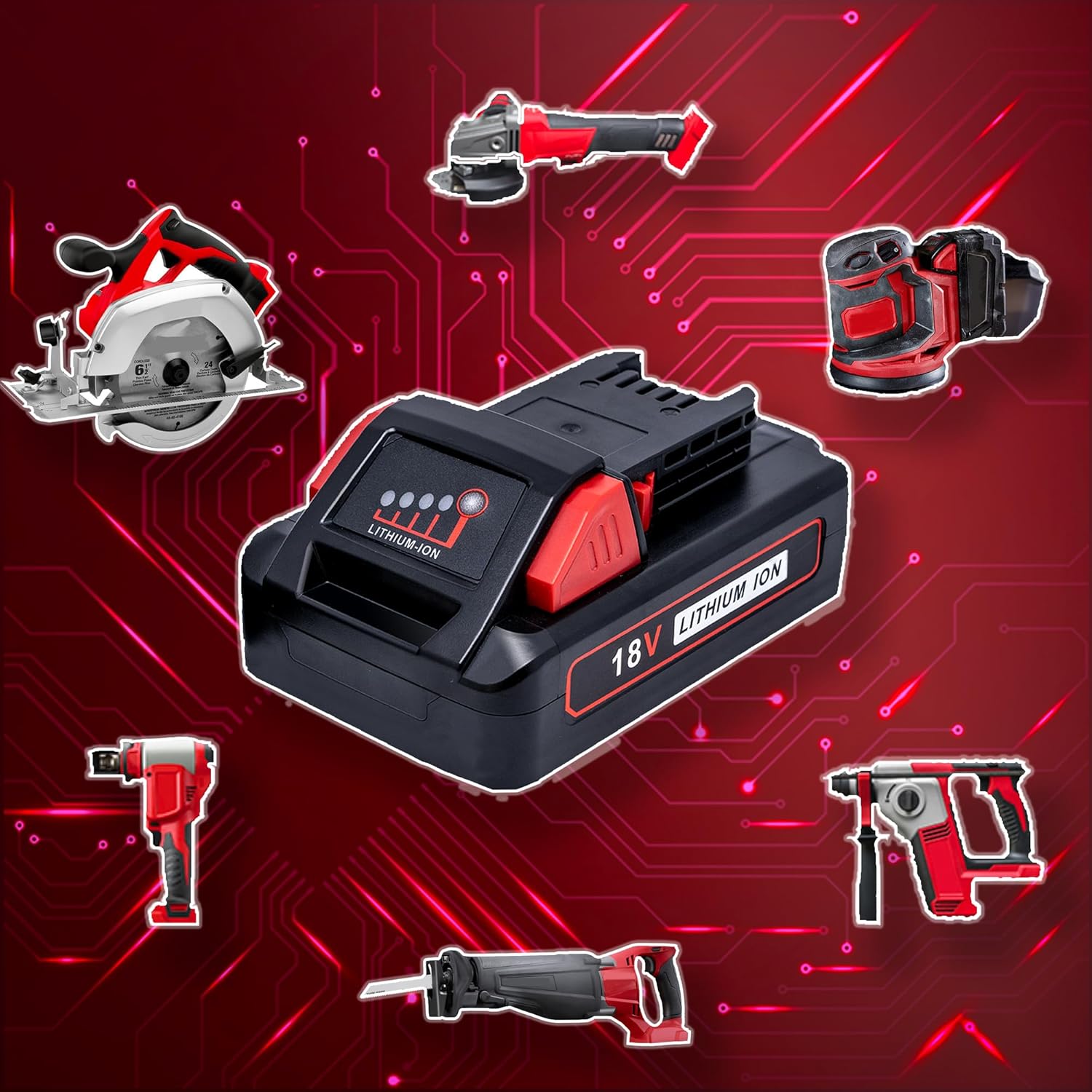 Milwaukee M18 5.0Ah Battery 2-Pack | Replacement High Capacity Lithium Ion Tool Battery 5 Milwaukee M18 5.0Ah Battery 2-Pack | Replacement High Capacity Lithium Ion Tool Battery - Image 5