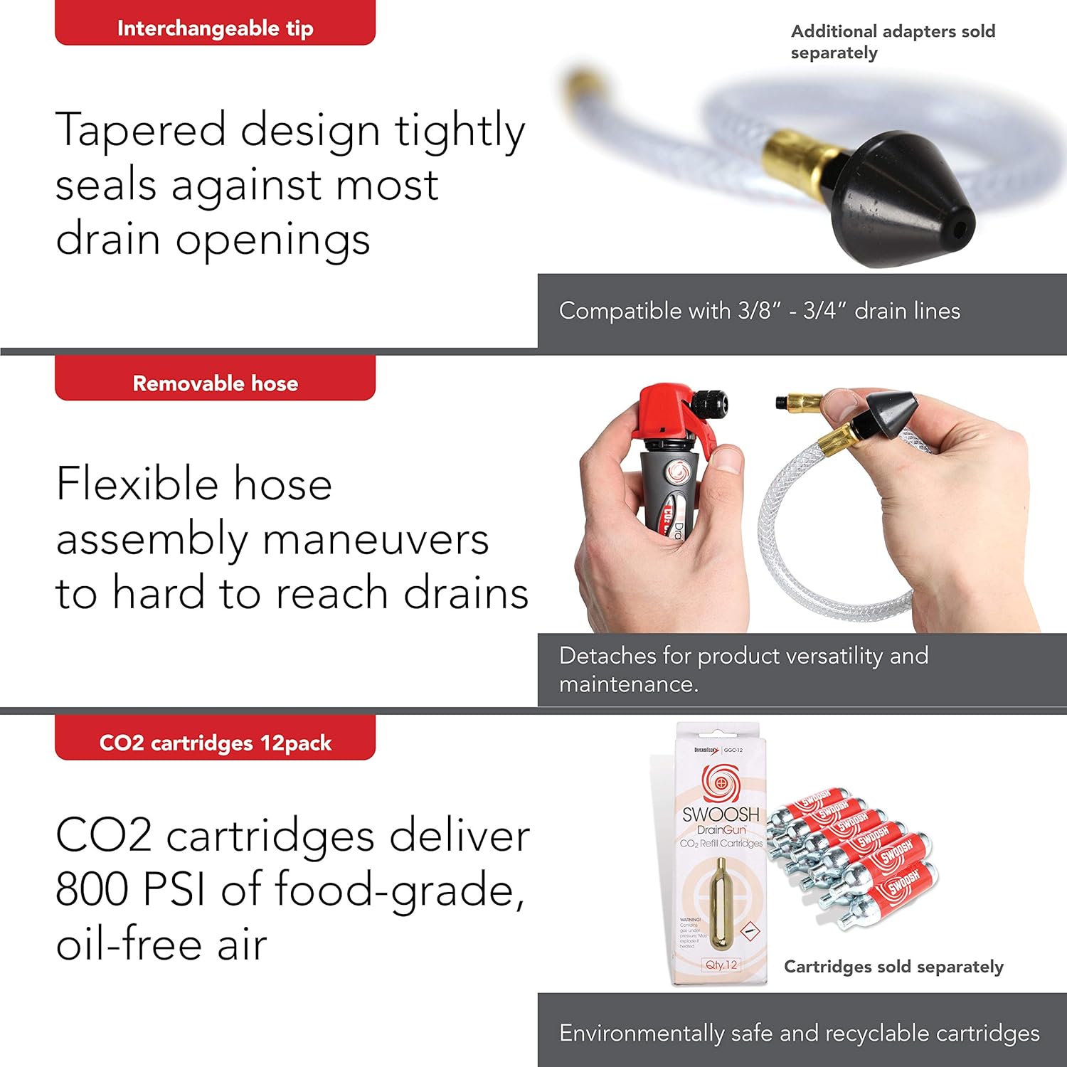 DiversiTech GG-1 HVAC Condensate Line Cleaner Drain Gun w/ Flex Hose 4 DiversiTech GG-1 HVAC Condensate Line Cleaner Drain Gun w/ Flex Hose - Image 4