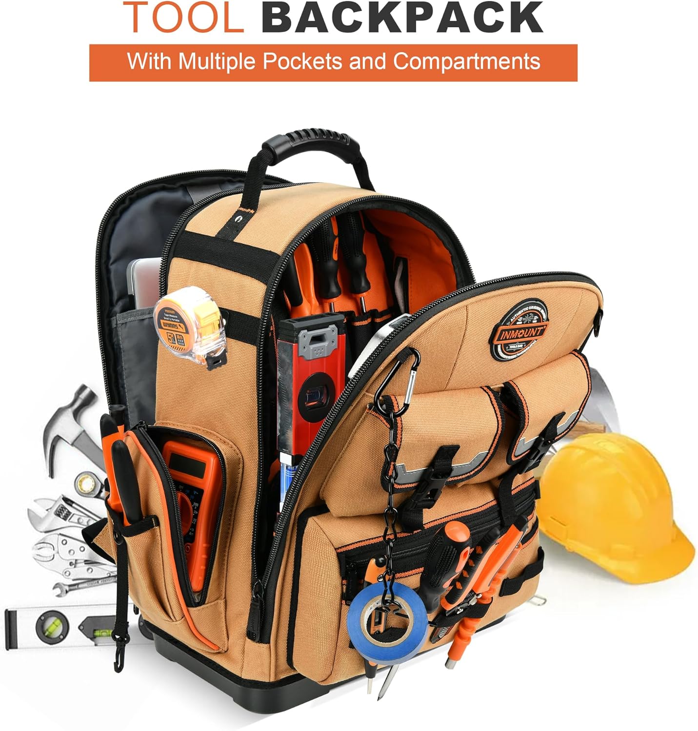 Ultimate Pro Tradesman Tool Backpack w/ 89 Pockets & Laptop Sleeve 7 Ultimate Pro Tradesman Tool Backpack w/ 89 Pockets & Laptop Sleeve - Image 7