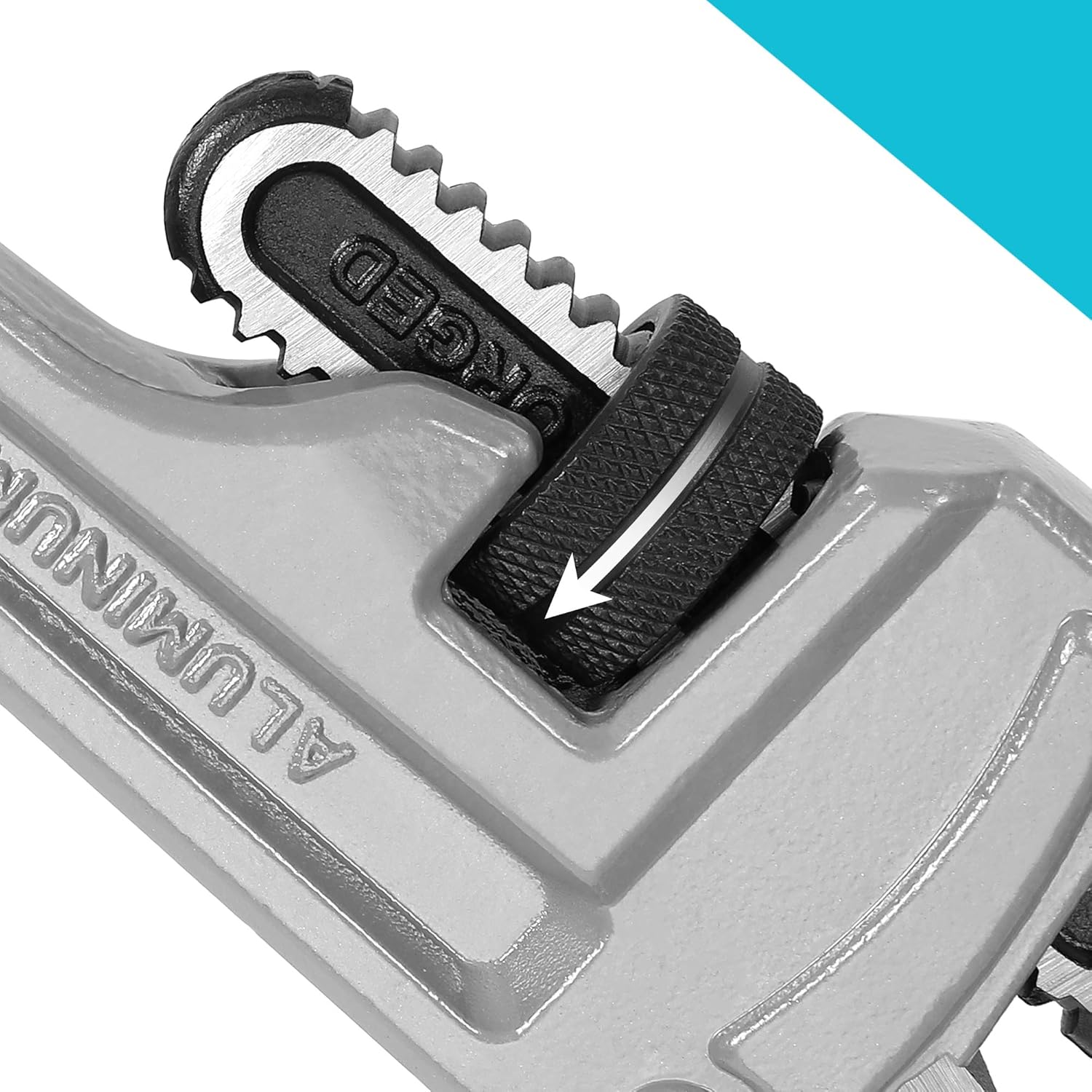 DURATECH Pro Plumber Set: 3-PC Heavy-Duty Aluminum Pipe Wrenches 5 DURATECH Pro Plumber Set: 3-PC Heavy-Duty Aluminum Pipe Wrenches - Image 5