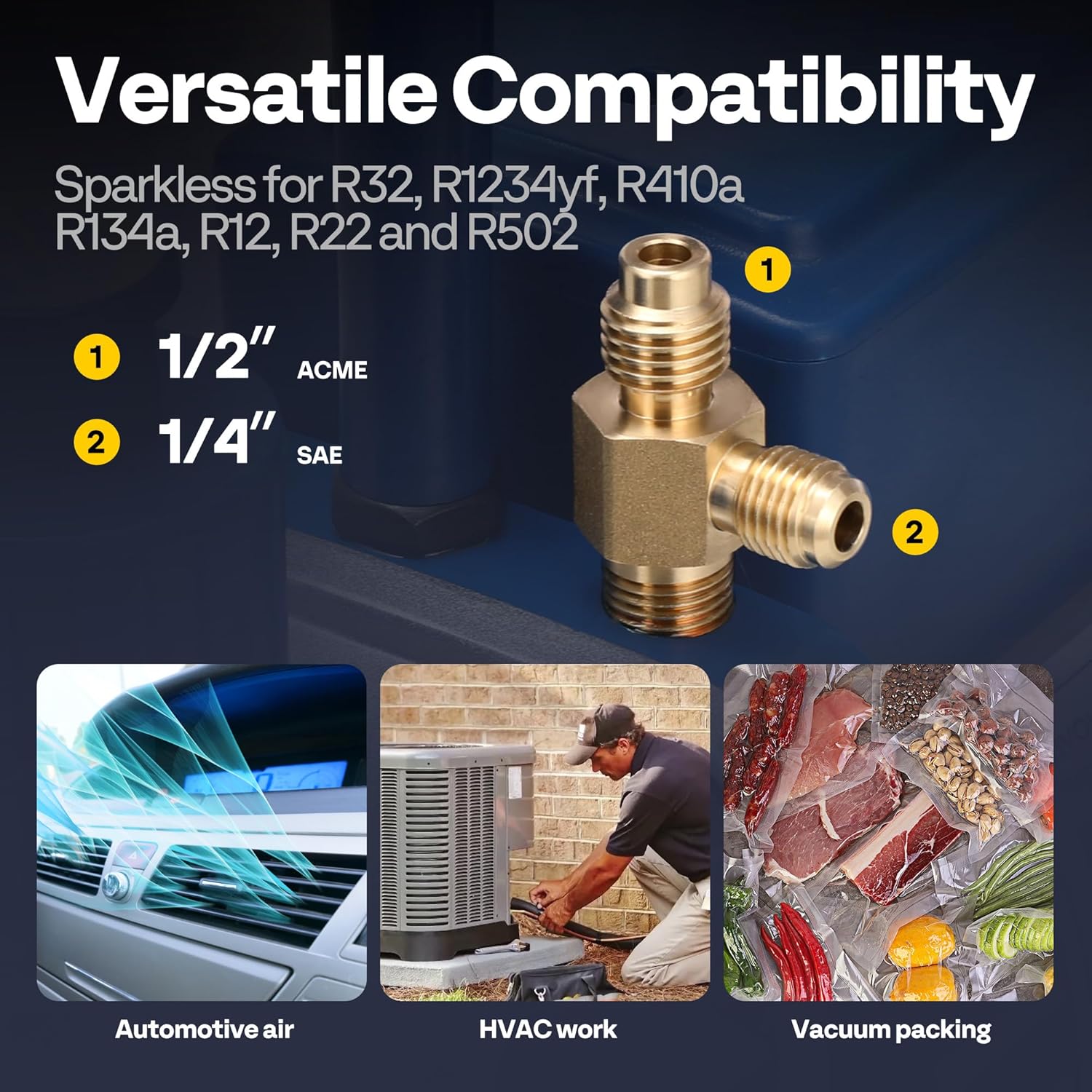 VIVOHOME 1/4 HP AC Vacuum Pump for R32 R410a Refrigeration Maintenance 2 VIVOHOME 1/4 HP AC Vacuum Pump for R32 R410a Refrigeration Maintenance - Image 2