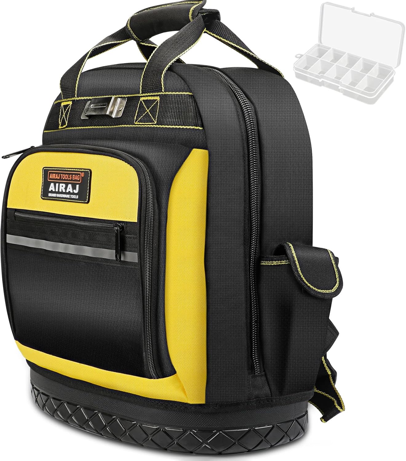 AIRAJ Waterproof Tool Backpack: Heavy-Duty Support for Electricians 1 hvac tools clearance bag