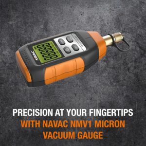 NAVAC NMV1 Digital HVAC Vacuum Gauge – Precision Micron Level Meter