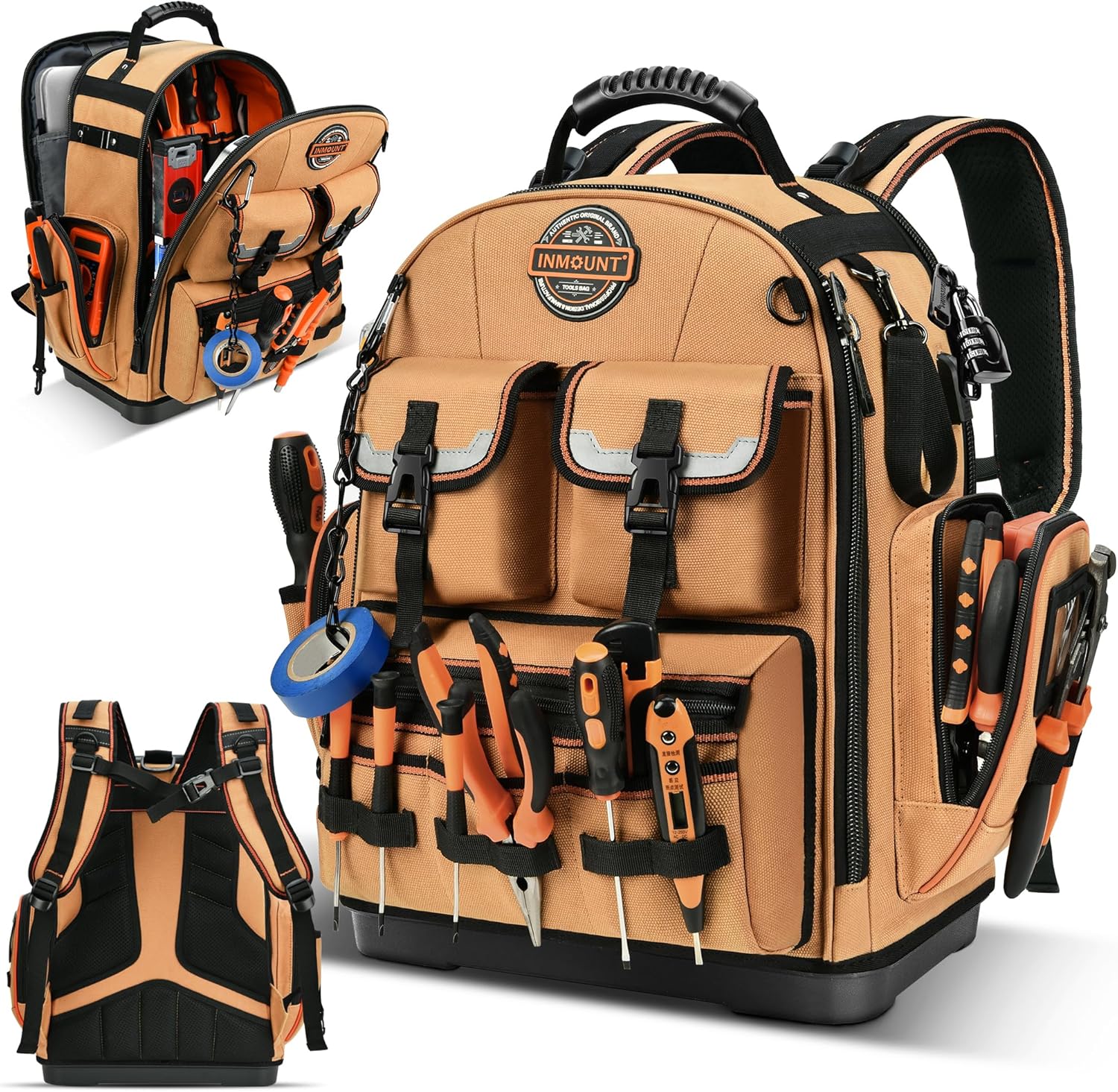 Ultimate Pro Tradesman Tool Backpack w/ 89 Pockets & Laptop Sleeve 1 hvac tools and equipment