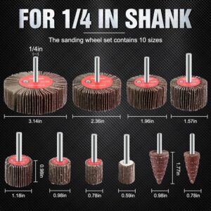 Professional 20Pc Drill Sander Flap Wheel Set – Metal Wood Polishing 80 Grit 1/4″ Shank