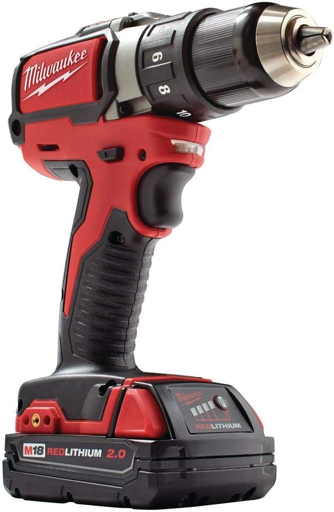 Milwaukee M18 Compact Brushless 1/2" Drill Driver Kit - 18V Power Tool 1 Milwaukee 2801-21P M18 18-Volt Lithium-Ion Compact Brushless Cordless 1/2 in. Drill/Driver Kit