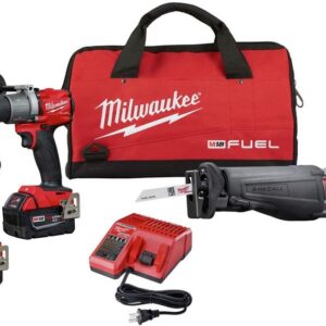 Milwaukee 2997-23 Fuel Combo Kit includes Drill Impact Reciprocating Sawzal