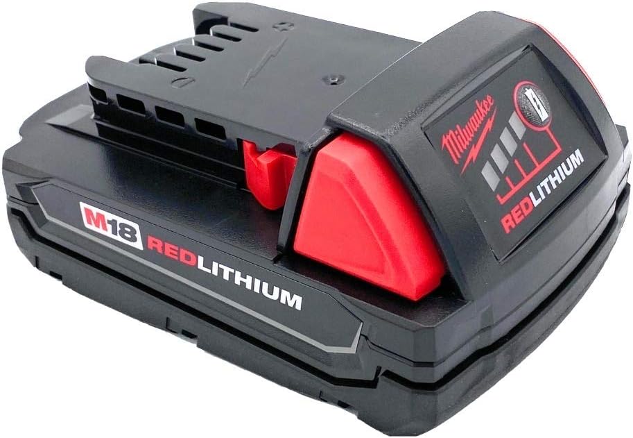 Milwaukee M18 1.5Ah Lithium Battery Pack - Compact Power for Cordless Tools 1 Milwaukee M18 1.5 Ah 18V Red Lithium Ion Battery 48.11.1815 for Impact Drill