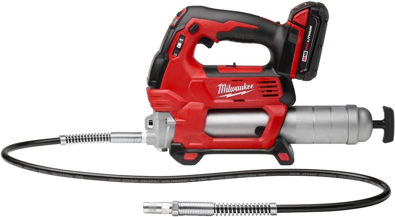 Milwaukee M18 18V Cordless Grease Gun Kit - High-Performance Lubrication Tool with Case 1 New Milwaukee 2646-21ct M18 18 Volt Cordless Grease Gun Kit With Case Sale